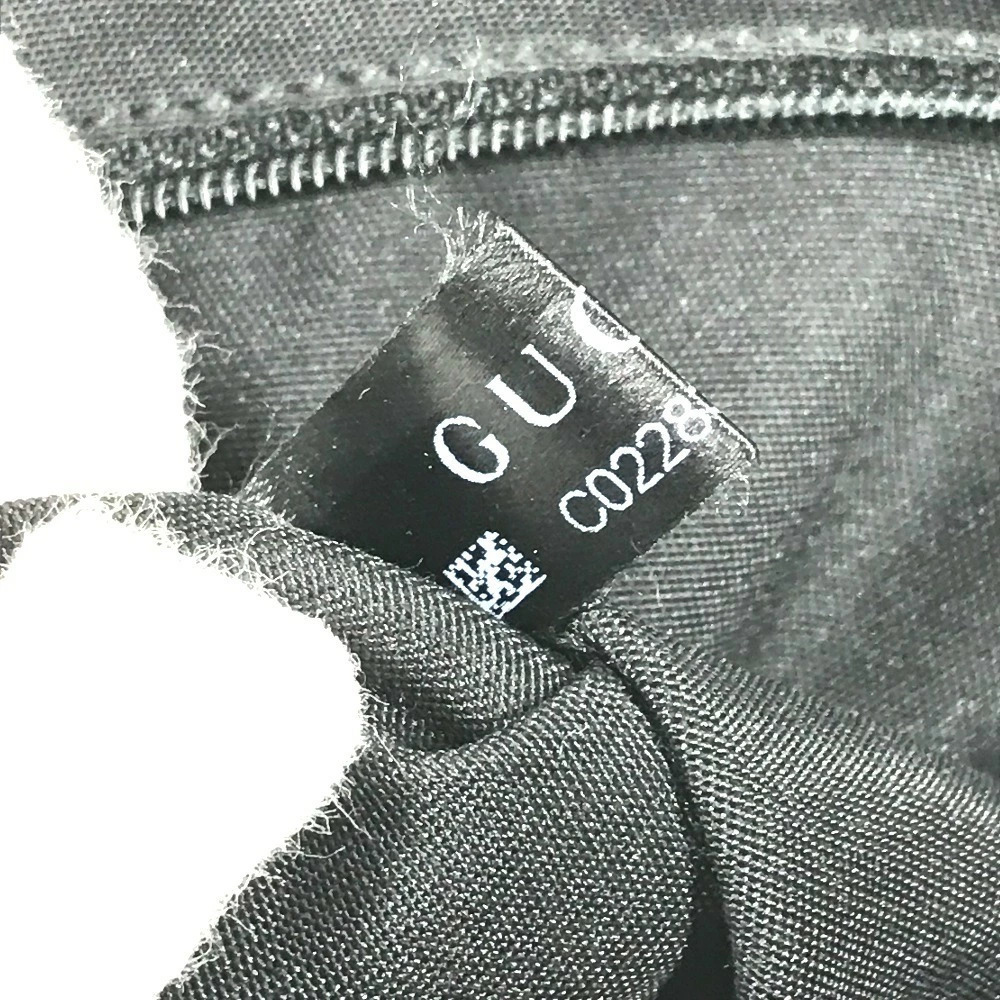 GUCCI Guccissima GG Logo Clutch Bag Clutch Handle Shoulder Leather Black - Picture 12 of 15